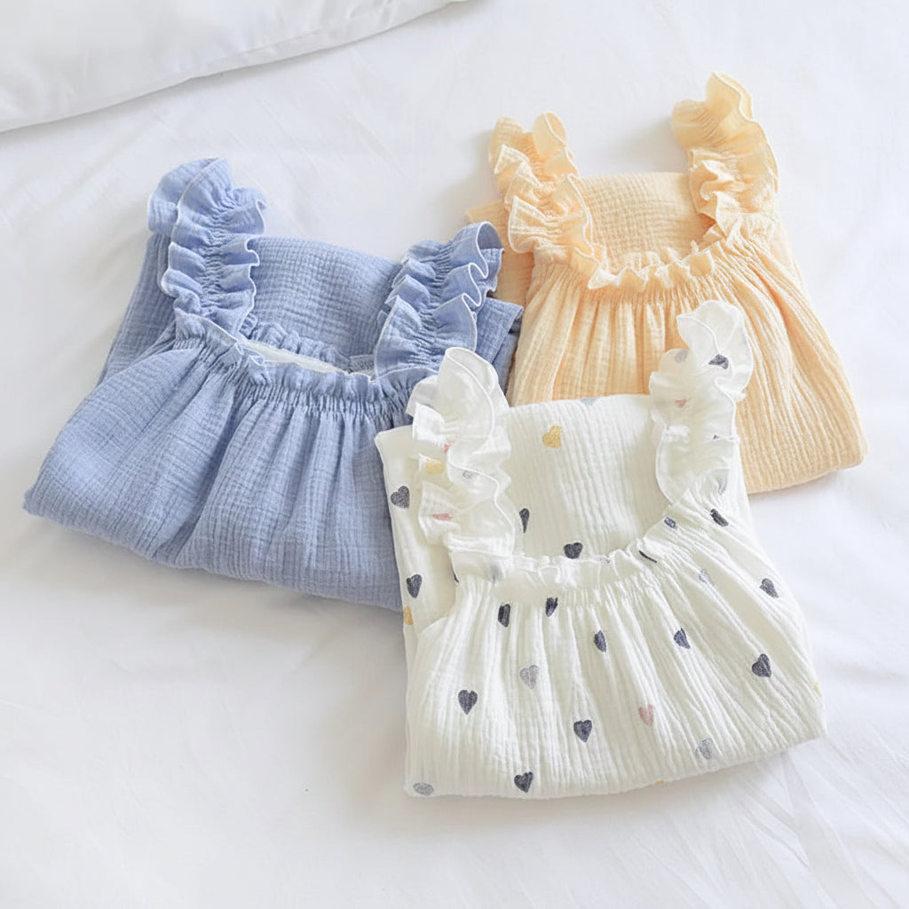 Cotton Ruffle Tank Dress