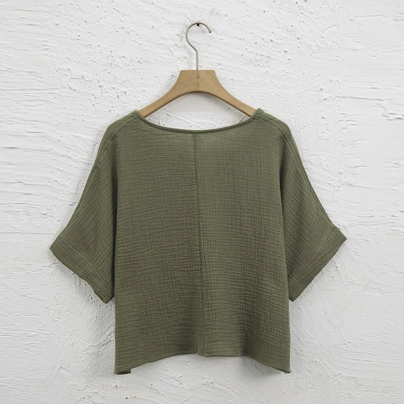 Cotton Gauze Crop