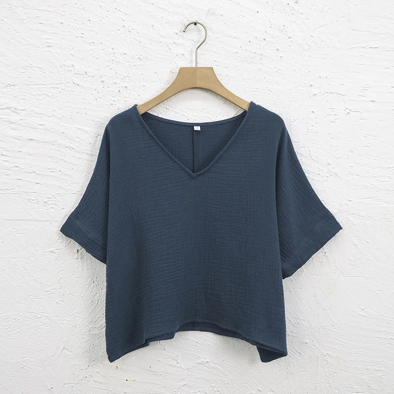 Cotton Gauze Crop
