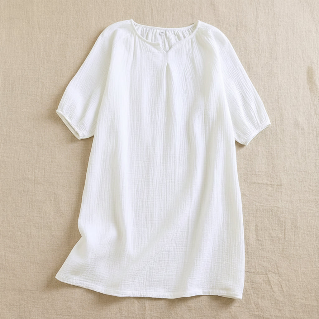Cotton Crepe Gown