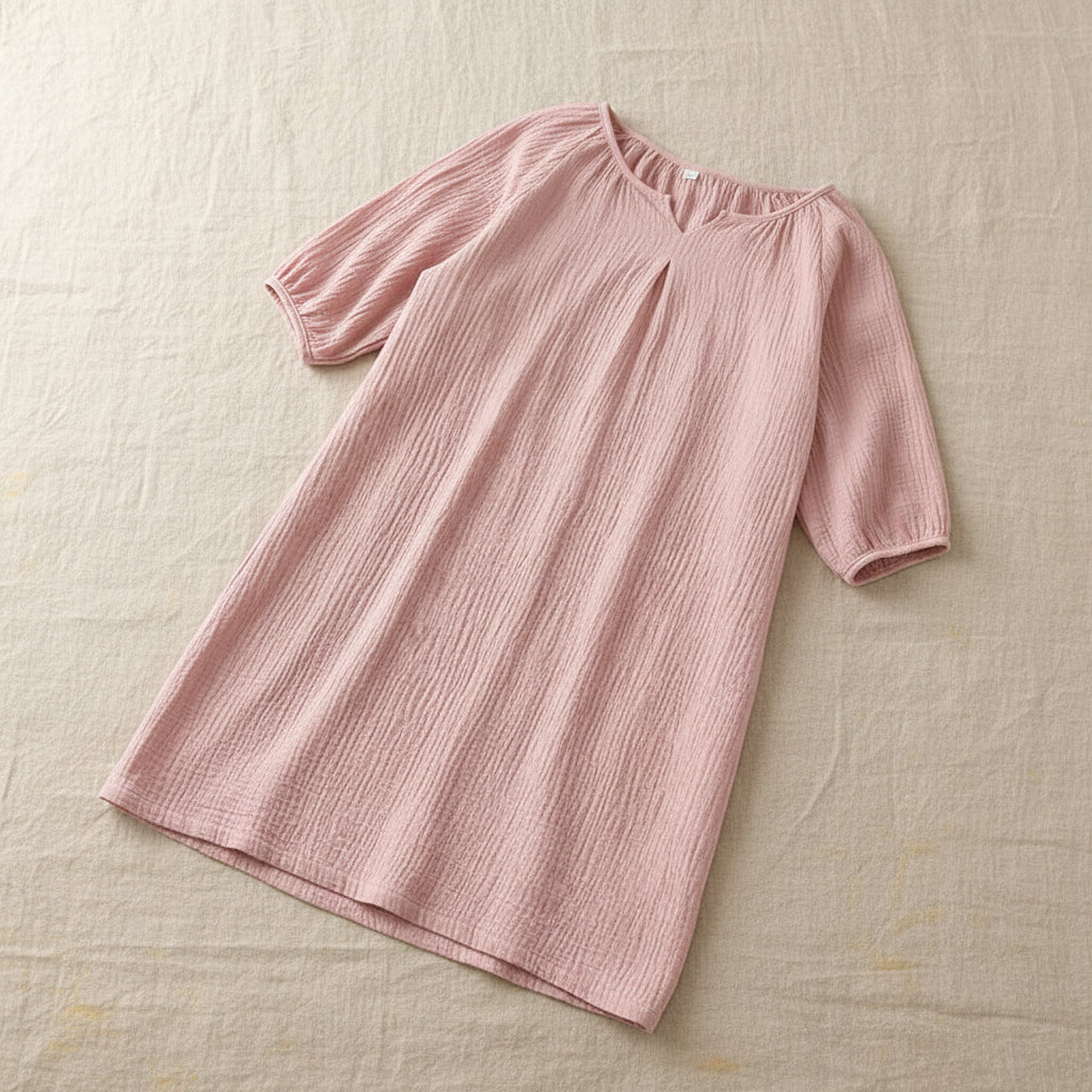 Cotton Crepe Gown