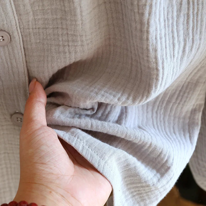 Cotton Button Down Long Sleeve