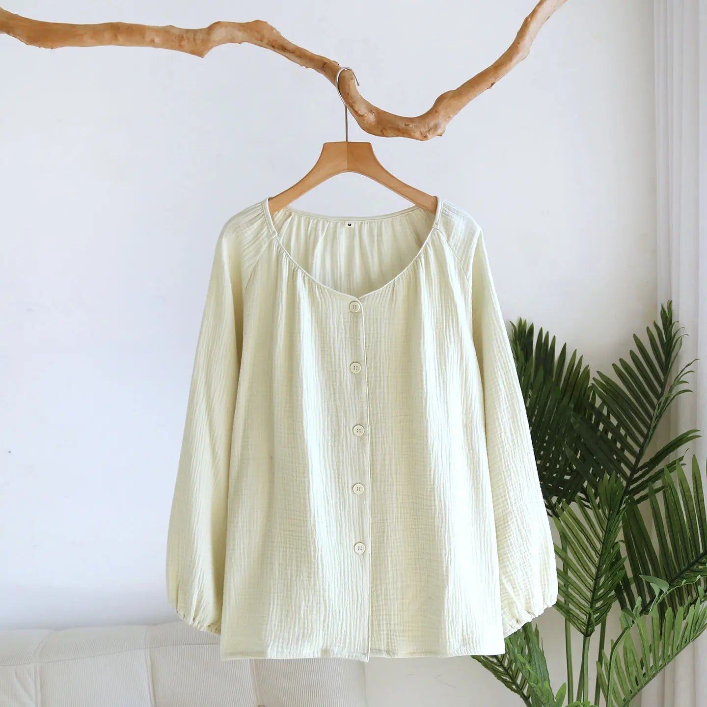 Cotton Button Down Long Sleeve