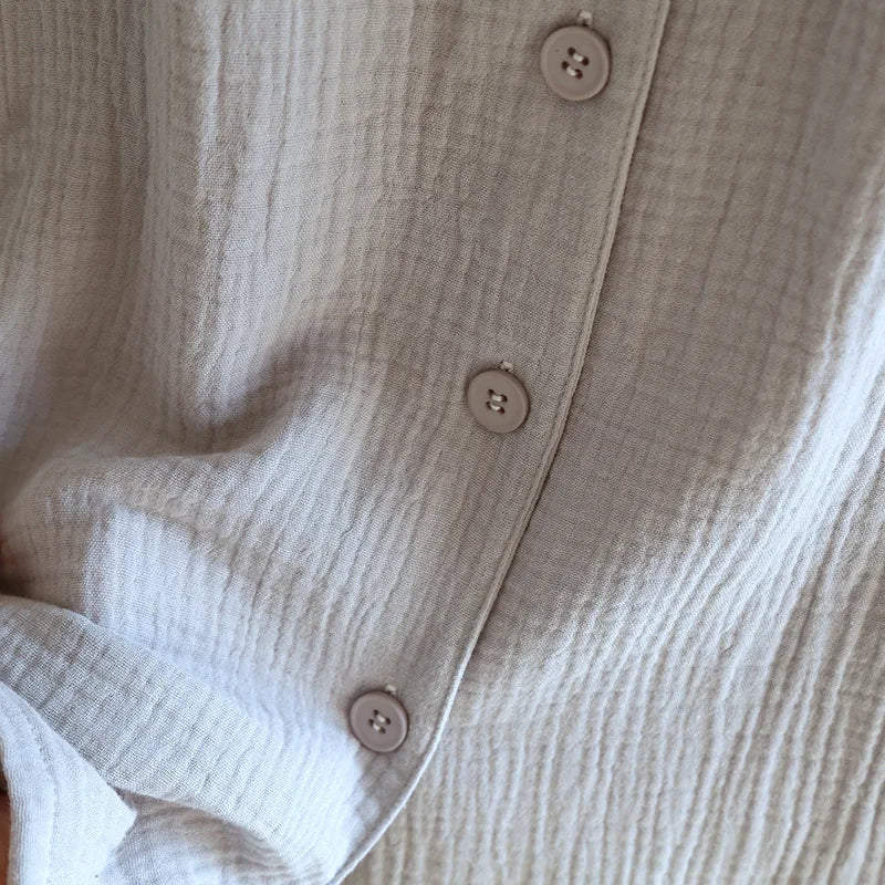 Cotton Button Down Long Sleeve
