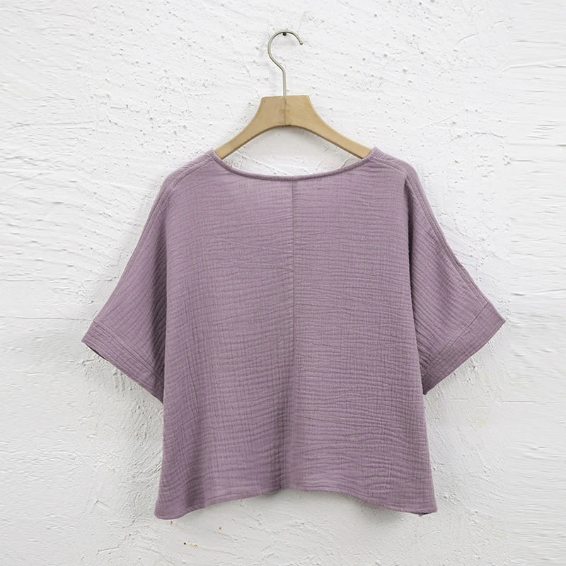 Cotton Gauze Crop