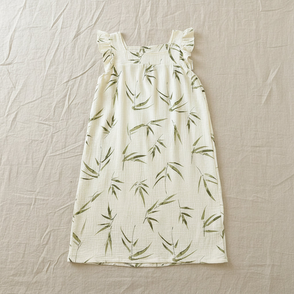 Cotton Ruffle Tank Dress
