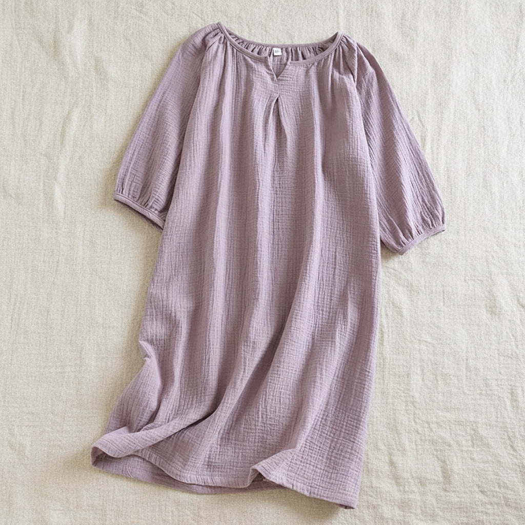 Cotton Crepe Gown