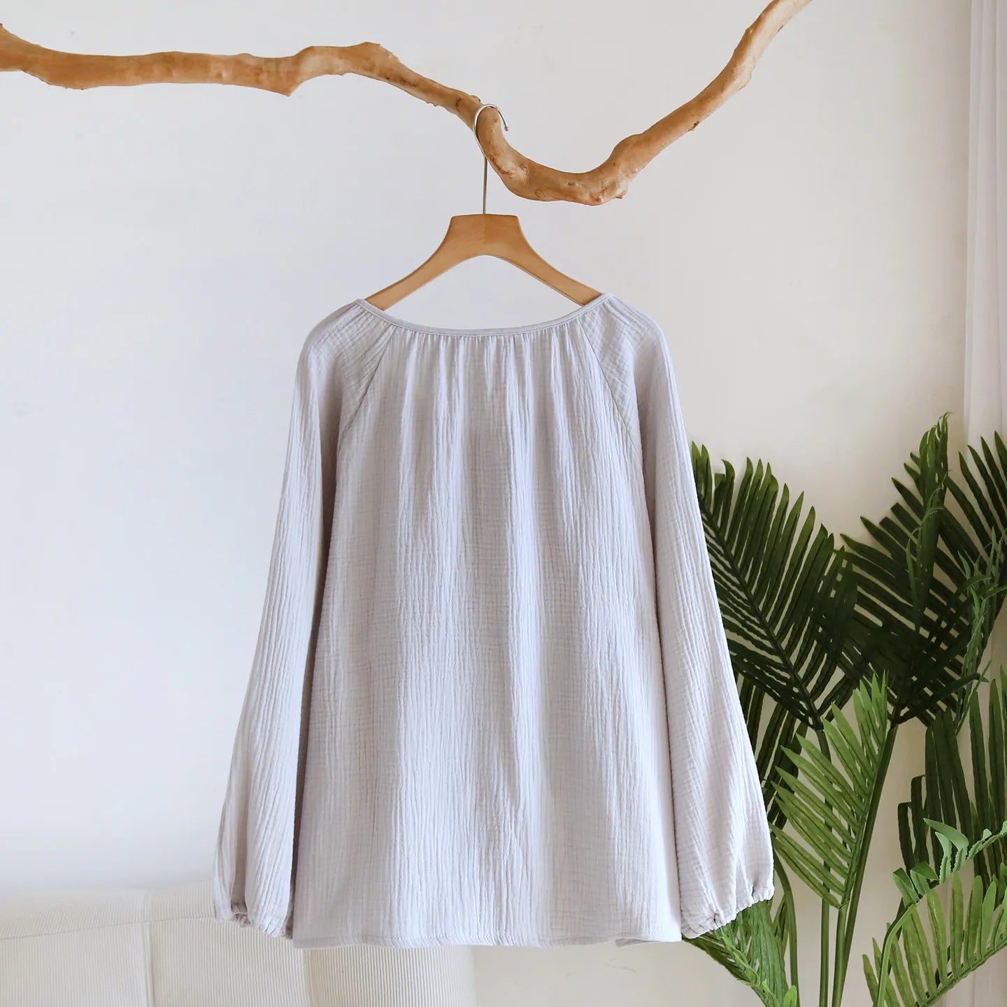 Cotton Button Down Long Sleeve