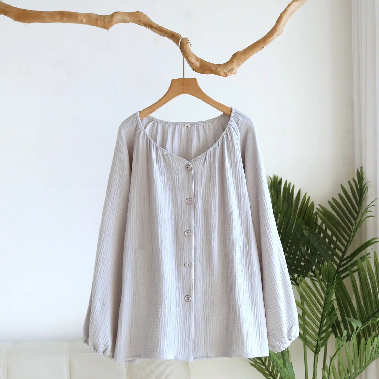 Cotton Button Down Long Sleeve