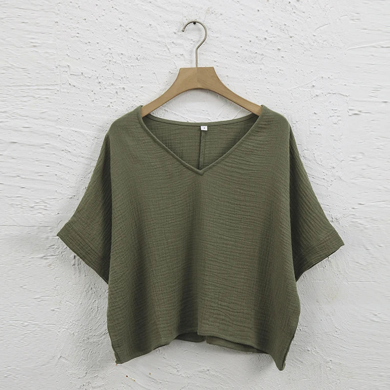 Cotton Gauze Crop
