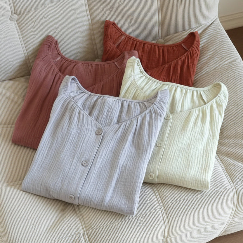 Cotton Button Down Long Sleeve