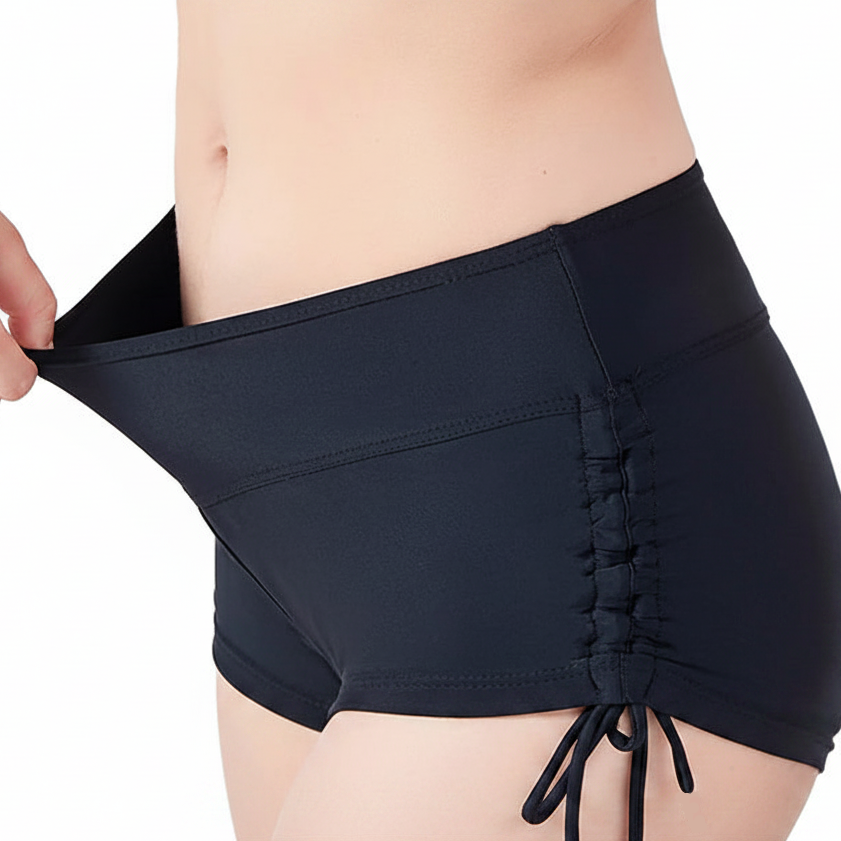 Black Swim Shorts with Extended Model