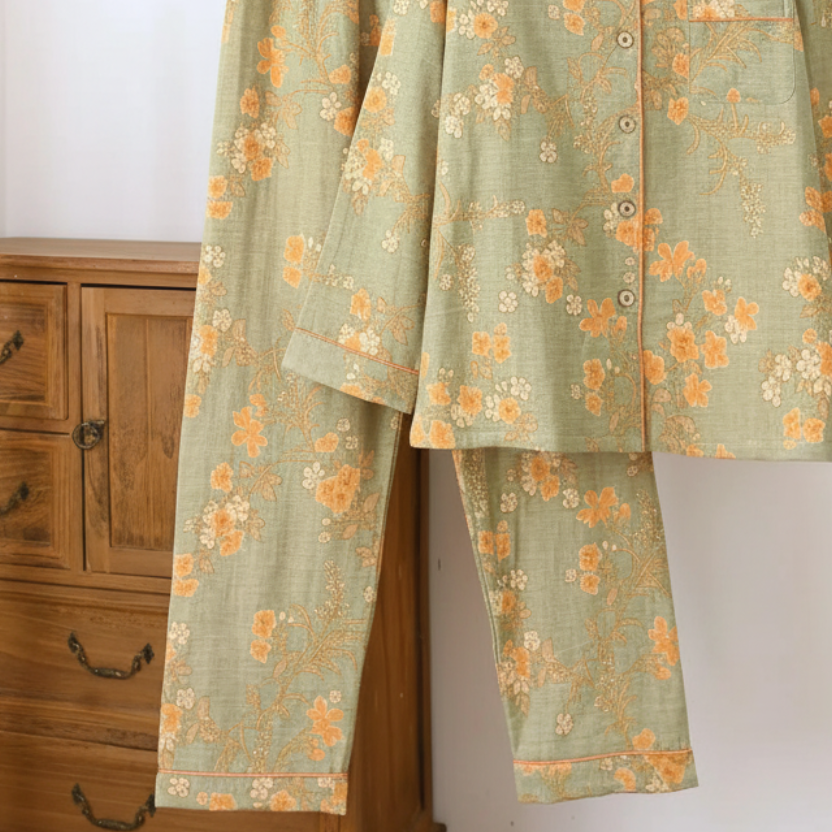 Floral Pajama Set – Clean Background