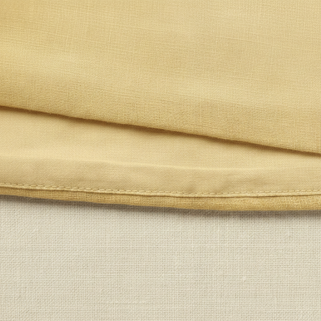 Linen Gold Hem Detail