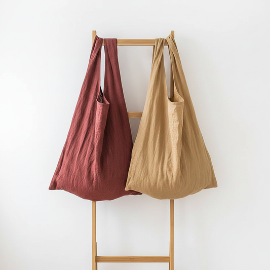 Plain Totes on Ladder
