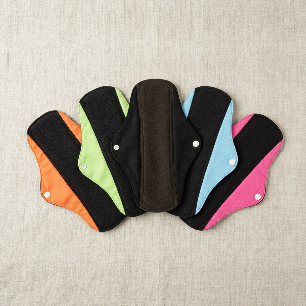 Reusable Pads Flat Lay Linen