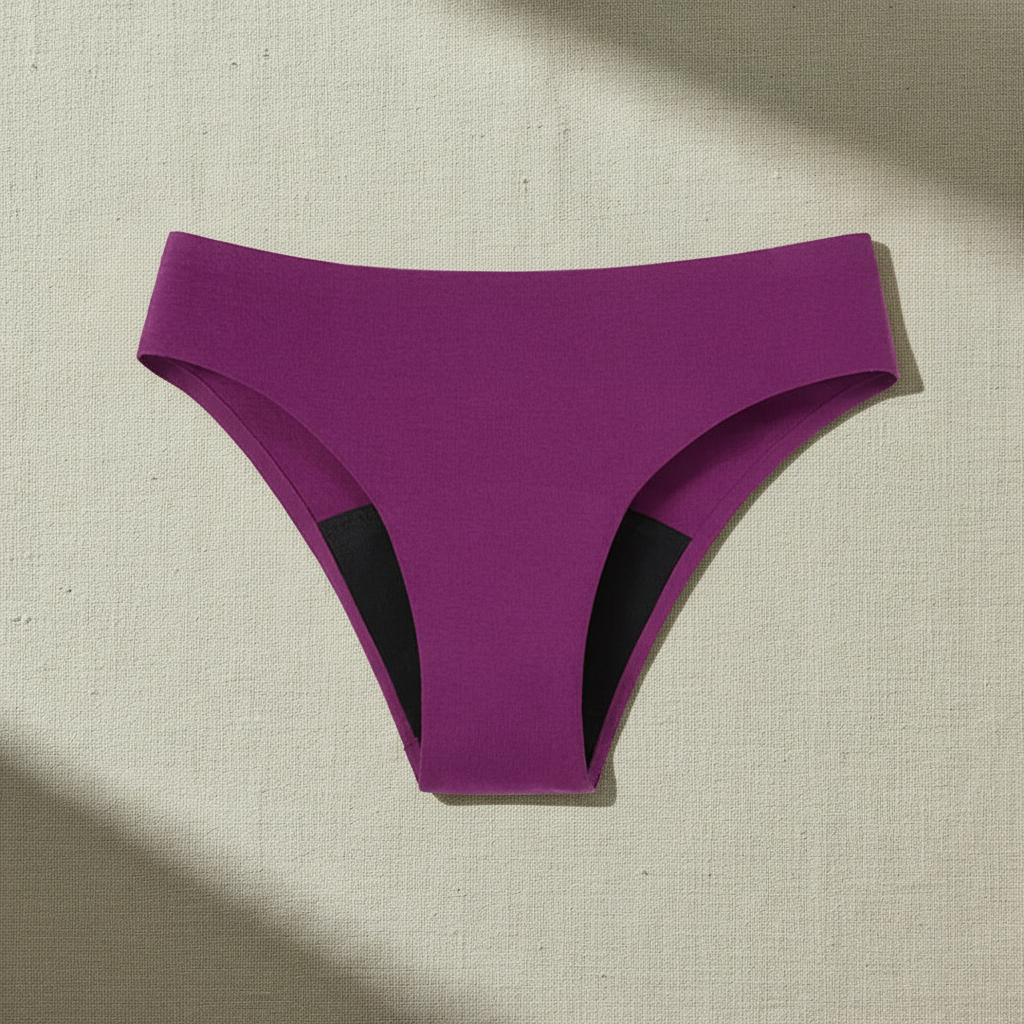 Seamless Cotton Brief – Purple